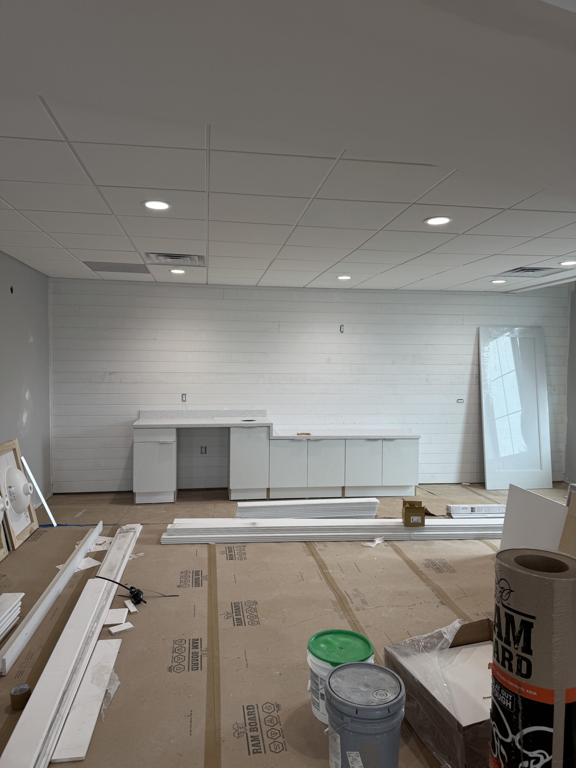 Lobby in construction stage